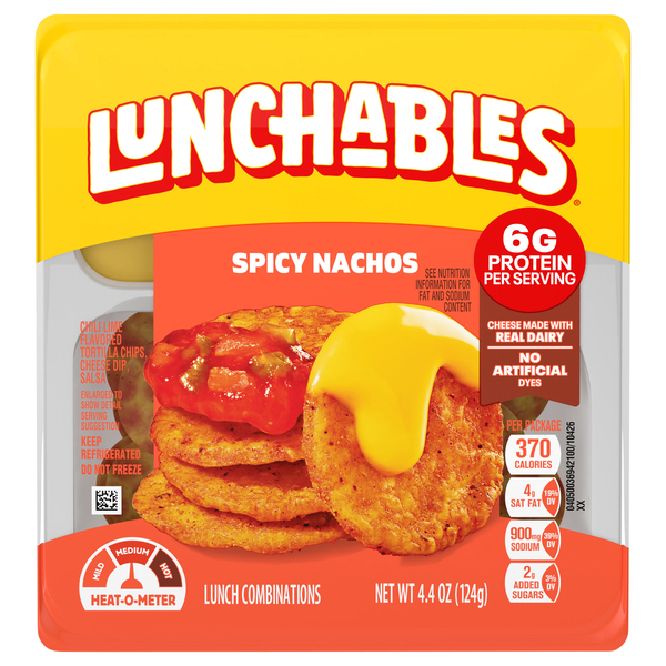 Lunchables Spicy Nachos with Chili Lime Flavored Tortilla Chips