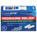 CareOne Migraine Relief Pain Reliever Coated Caplets Gluten Free
