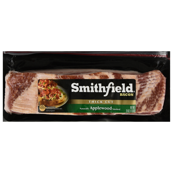 Smithfield Applewood Smoked Thick Cut Bacon Sliced