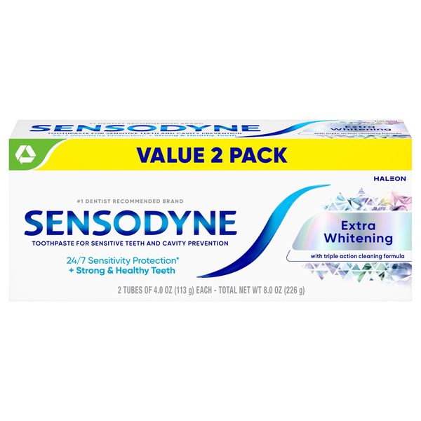 Sensodyne Extra Whitening Toothpaste Value Pack - 2 ct