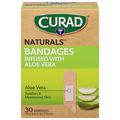 Curad Naturals Bandages Infused with Aloe Vera