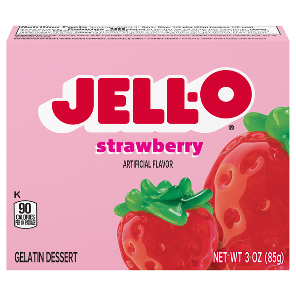 Jell-O Strawberry Flavored Gelatin Dessert Mix