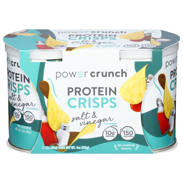 Power Crunch Salt & Vinegar Flavored Protein Crisps - 2 ct