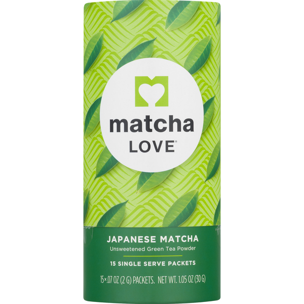 matcha LOVE Japanese Matcha Unsweetened Green Tea Powder Packets