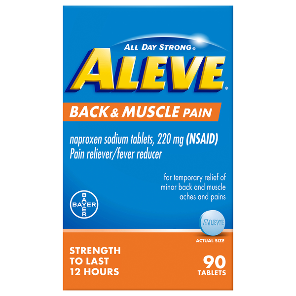 Aleve Back & Muscle Pain Relief Naproxen Sodium Tablets