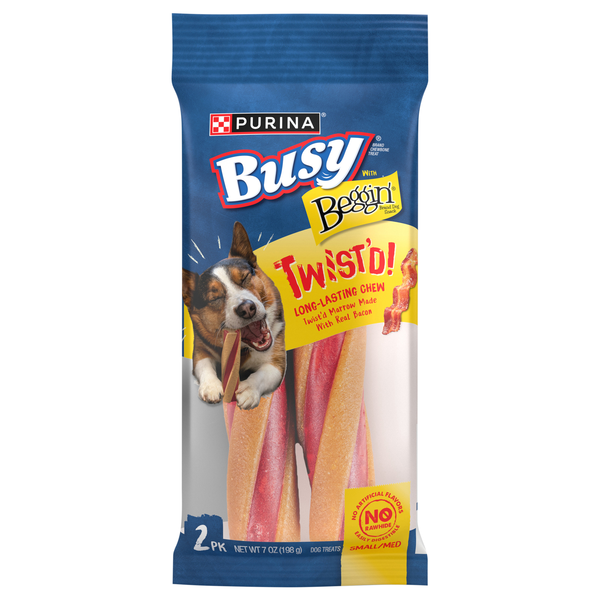 Purina Busy with Beggin' Strips Twist'd! Small Medium Dog Treats - 2 ct