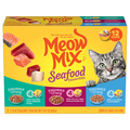 Meow Mix Seafood Favorites Variety Pack Adult Wet Cat Food - 12 ct