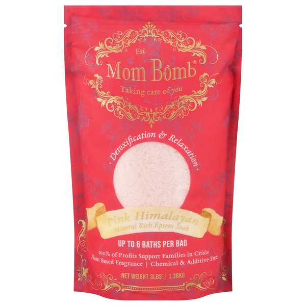 Mom Bomb Mineral Rich Pink Himalayan Epsom Salt