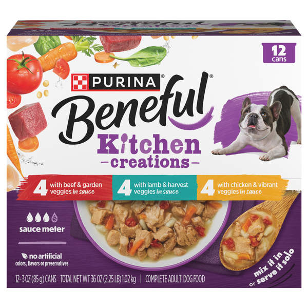 Purina Beneful Medleys Variety Pack Adult Wet Dog Food - 12 ct