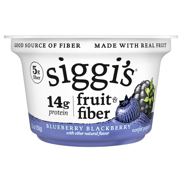 Siggi's Nonfat Fruit & Fiber Blueberry Blackberry Yogurt Cup