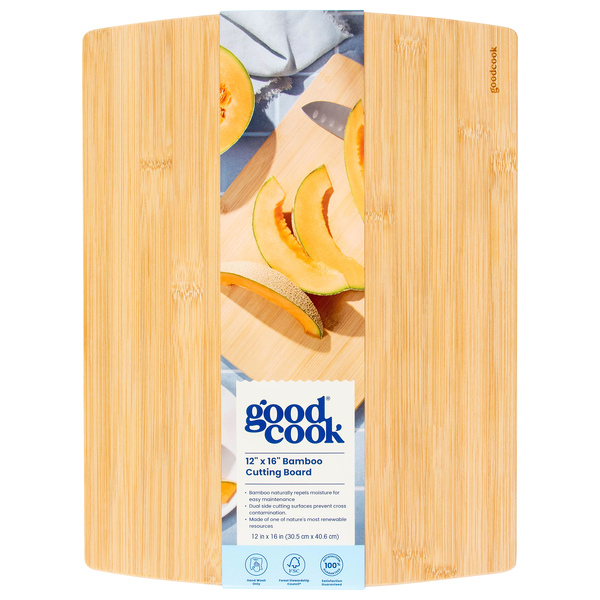 GoodCook Bamboo Cutting Board 12 x 16 Inch