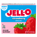 Jell-O Zero Sugar Strawberry Flavored Gelatin Dessert Mix