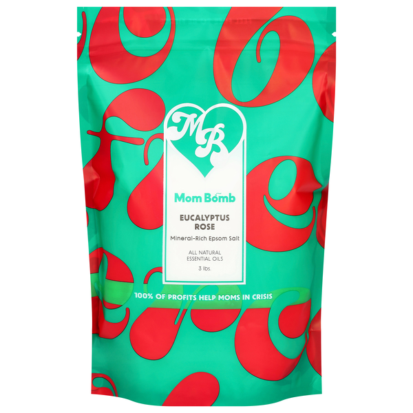 Mom Bomb Mineral Rich Eucalyptus Rose Epsom Salt