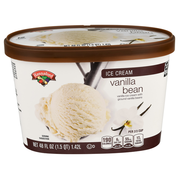 Hannaford Vanilla Bean Ice Cream