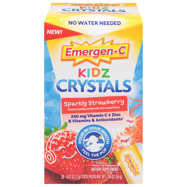 Save On Emergen C Kids Crystals Vitamin C Zinc Supplement Sparkly 