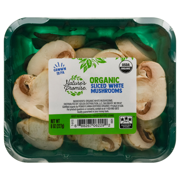 Nature's Promise Organic Sliced White Mushrooms