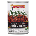 Hanover Organics Low Sodium Light Red Kidney Beans