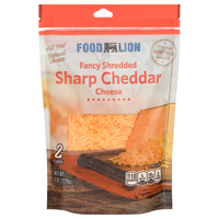 Food Lion Natural Fancy Shredded Sharp Cheddar Cheese