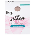 L'eggs Silken Mist Shaper Panty Tights Nude Silky Sheer Leq Size Q+