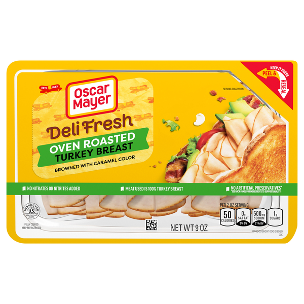 Oscar Mayer Deli Fresh Oven Roasted Turkey Breast Sliced