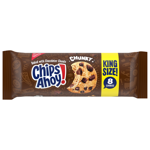 Nabisco Chips Ahoy! Chunky Chocolate Chip Cookies King Size - 8 ct