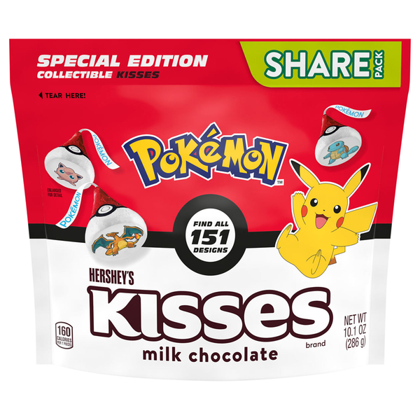 Hershey's KISSES Pokemon Milk Chocolate Candy