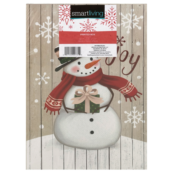Smart Living Holiday Snowman Printed Box
