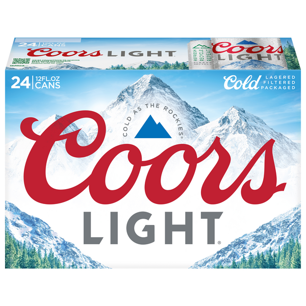 Coors Light Lager Beer - 24 pk