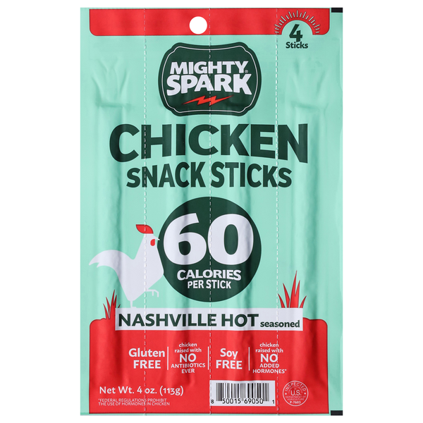 Mighty Spark Nashville Hot Chicken Snack Sticks - 4 ct