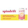 Spindrift Unsweetened Pink Lemonade Sparkling Water - 8 pk