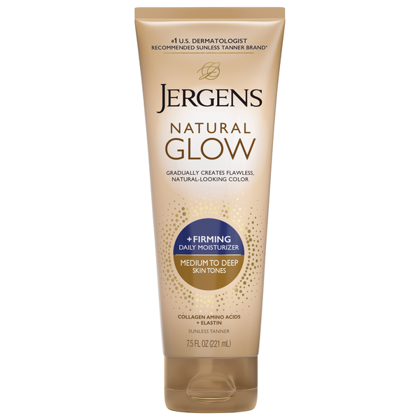 Jergens Natural Glow +FIRMING Daily Moisturizer Medium to Tan Skin Tones
