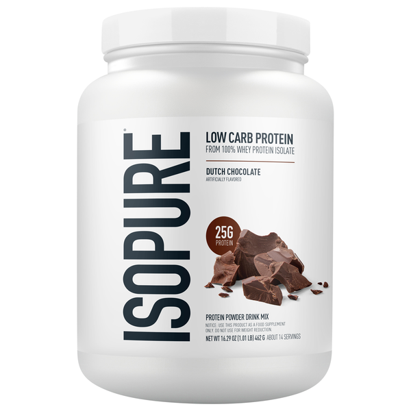 Isopure Low Carb Dutch Chocolate 100% Whey Protein Powder