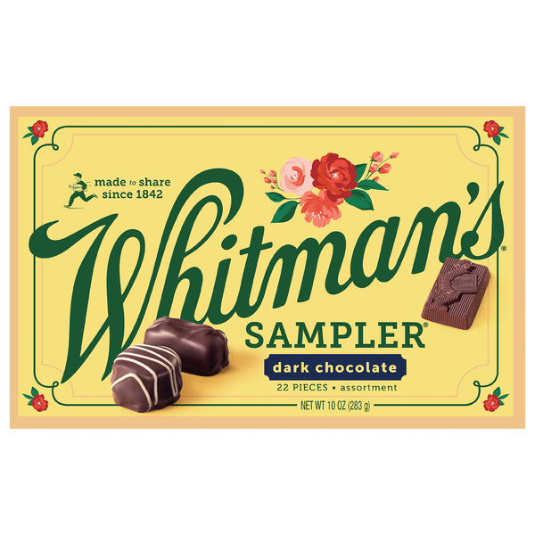 Whitman's Sampler Assorted Dark Chocolates Candy Gift Box
