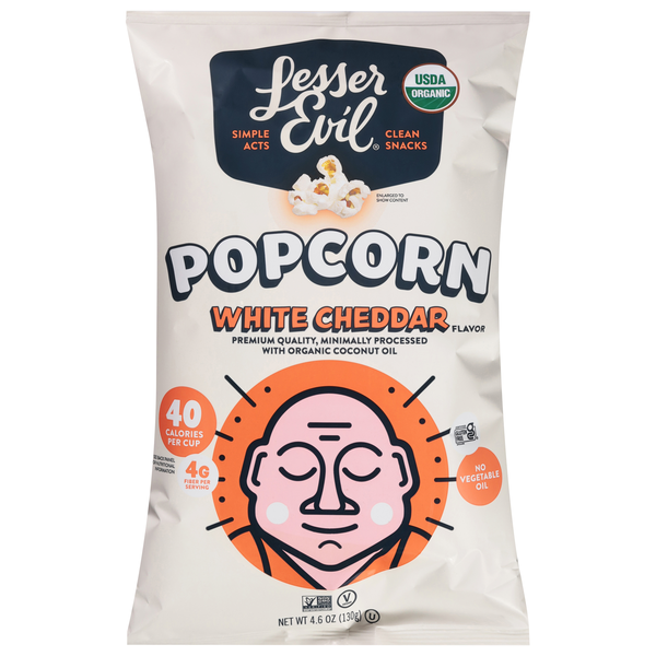 Save on LesserEvil Popcorn White Cheddar Organic Order Online Delivery