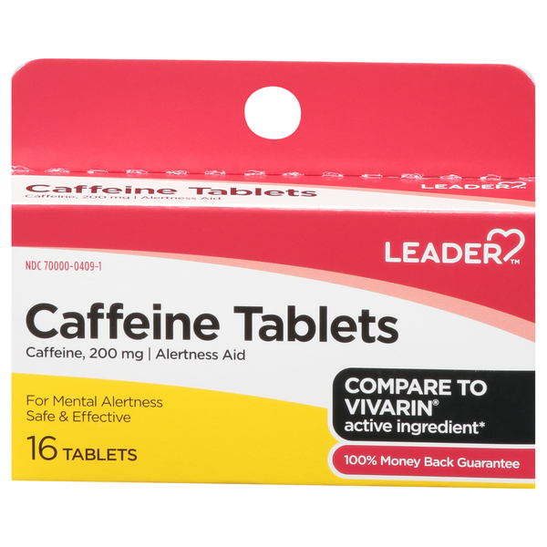 Leader 200 mg Caffiene Tablets