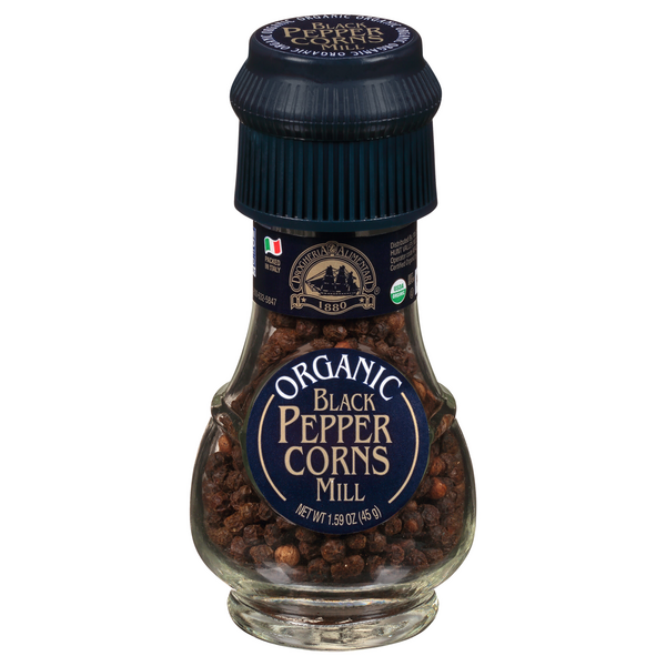 Drogheria & Alimentari Organic Black Peppercorns Mill Grinder