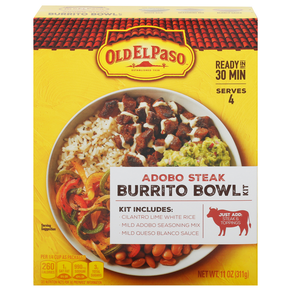 Save On Old El Paso Burrito Bowl Kit Adobo Steak Order Online Delivery 