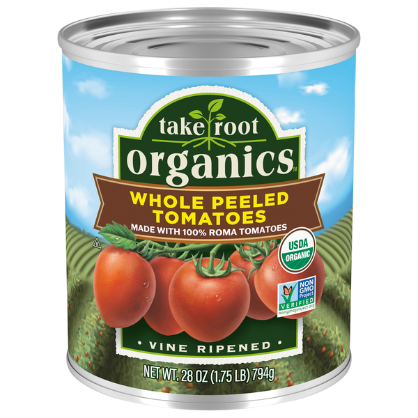 Take Root Organics Whole Peeled Roma Tomatoes