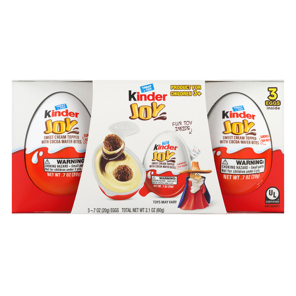 Save On Kinder Joy Egg Sweet Cream Topped With Cocoa Wafer Bites 3 Ct 