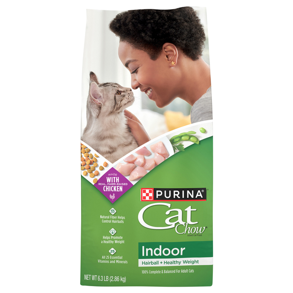Purina Cat Chow Indoor Hairball Healthy Weight Chicken Adult Dry Cat Food