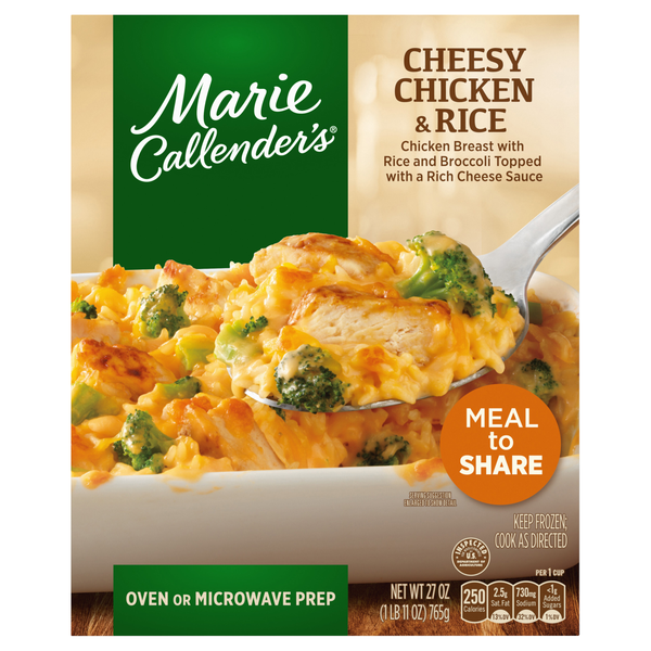 Marie Callender's Cheesy Chicken & Rice Frozen Meal To Share