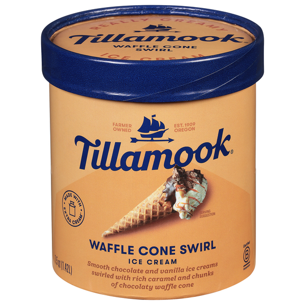 Tillamook Waffle Cone Swirl Ice Cream