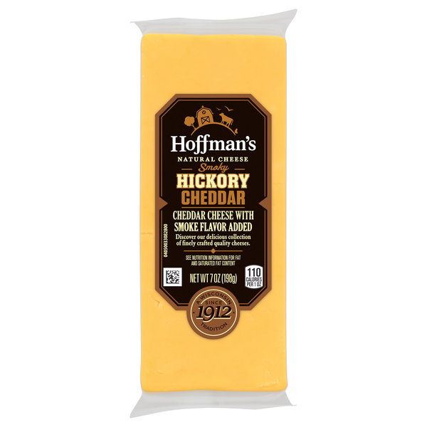 Hoffman's Natural Smoky Hickory Cheddar Cheese Block