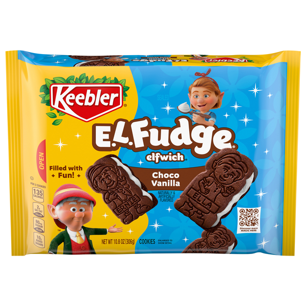 Keebler E.L. Fudge Elfwich Choco Vanilla Cookies