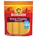 Borden Sharp Cheddar Cheese Sticks - 8 ct