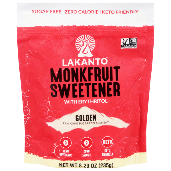 Lakanto Zero Calorie Golden Monk Fruit Sweetener with Erythritol