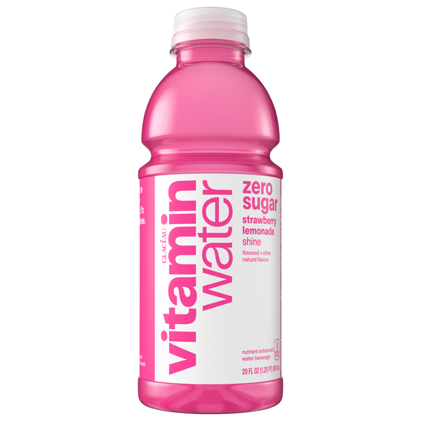 vitaminwater Zero Sugar Shine Strawberry Lemonade Water Beverage