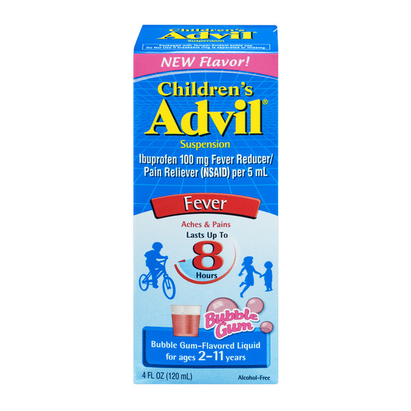Save On Advil Children s Suspension Fever Pain Reliever Ibuprofen 