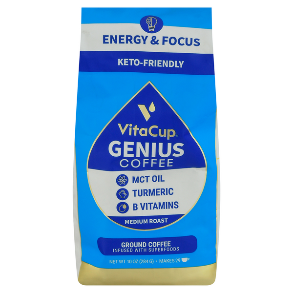 Save on VitaCup Genius Energy & Focus Medium Roast Coffee (Ground