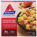 Atkins Low Carb Farmhouse-Style Sausage Scramble 20g Protein Frozen Meal